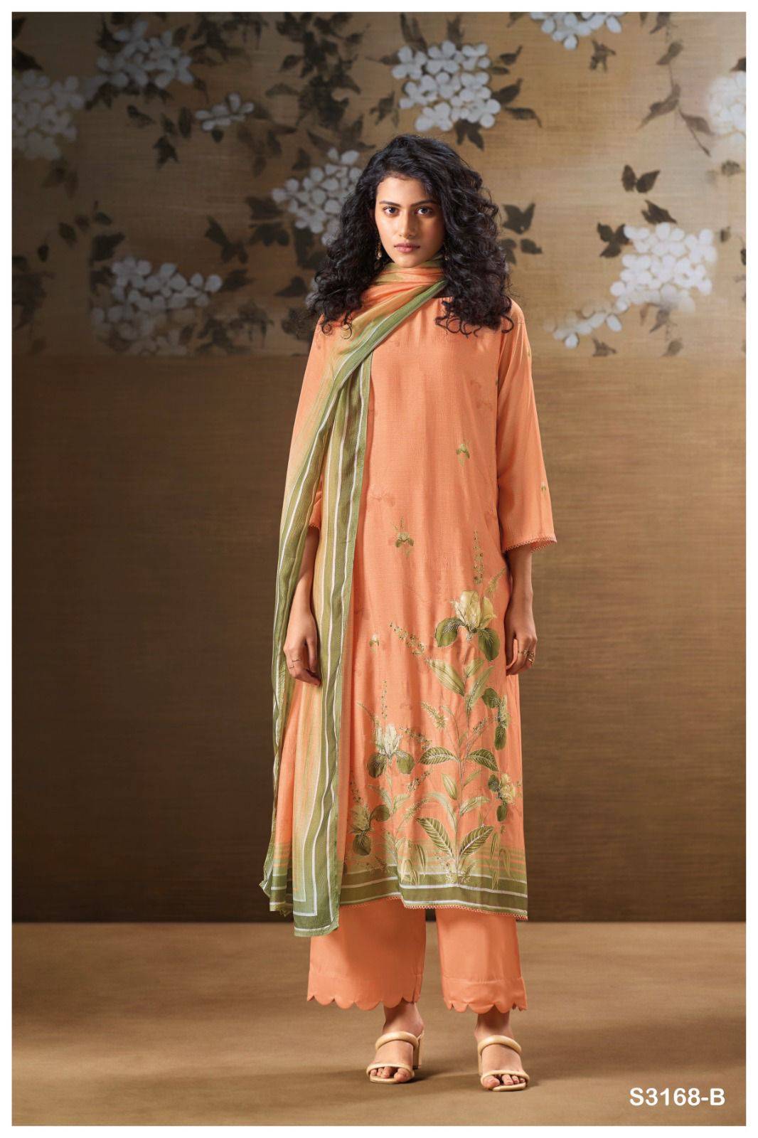 Ganga jaera 3168 laado dress material wholesale